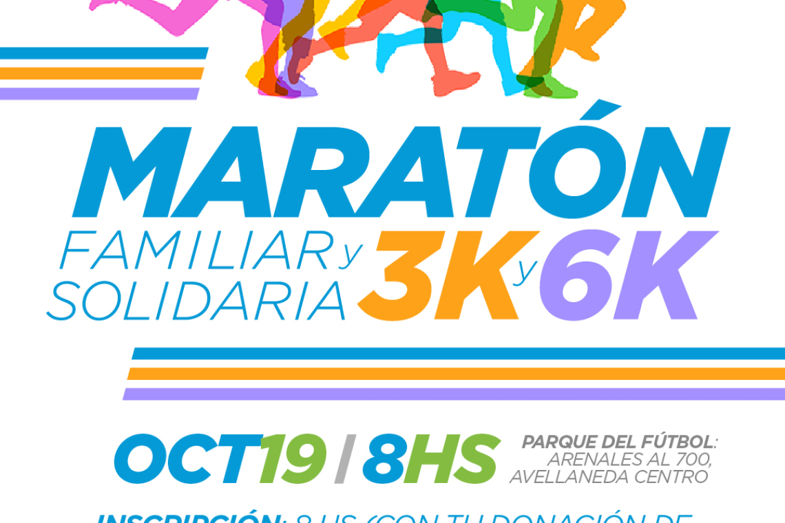 Maratón Familiar y Solidaria en Avellaneda: 3K y 6K en el Parque del Fútbol